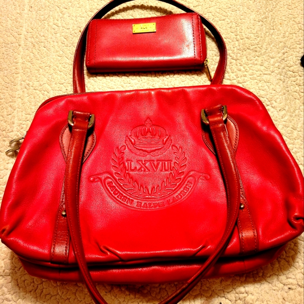 Red Leather Women's Bag